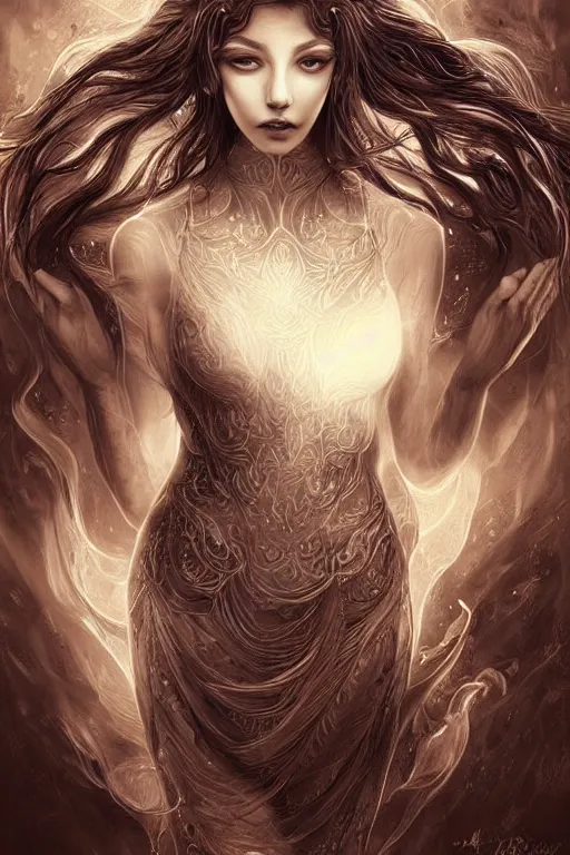 Image similar to Ethereal Wolf, intricate detail, ornate, conceptual art, soft light, dynamic, art by artgerm
