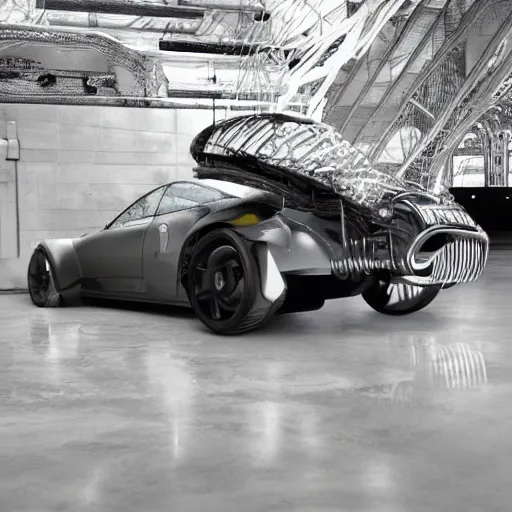 Image similar to khyzyl saleem car :: Rolls-Royce 103EX : medium size: 7, u, x, y, o form panels: motherboard forms zaha hadid architecture big size forms brutalist medium size forms sci-fi futuristic setting ultra realistic photography, keyshot render, octane render, unreal engine 5 render , high oiled liquid glossy specularity reflections, ultra detailed, 4k, 8k, 16k blade runner 2049 color colors Cyberpunk 2077, ghost in the shell, thor 2 marvel film, cinematic, high contrast: tilt shift: sharp focus