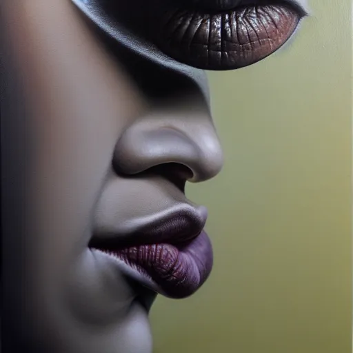 Image similar to ethos of ego, mythos of id. by andy everson, hyperrealistic photorealism acrylic on canvas, resembling a high - resolution photograph