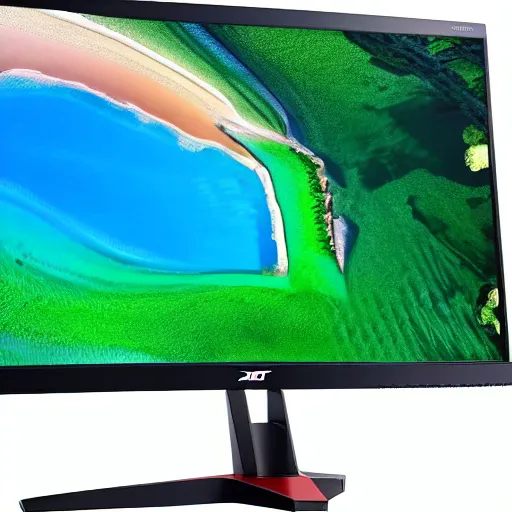 Image similar to Acer Nitro VG271USbmiipx 27 inch Quad HD Gaming Monitor (IPS Panel, FreeSync, 170Hz (OC), 1ms, HDR 400, DP, HDMI, Black/Blue)