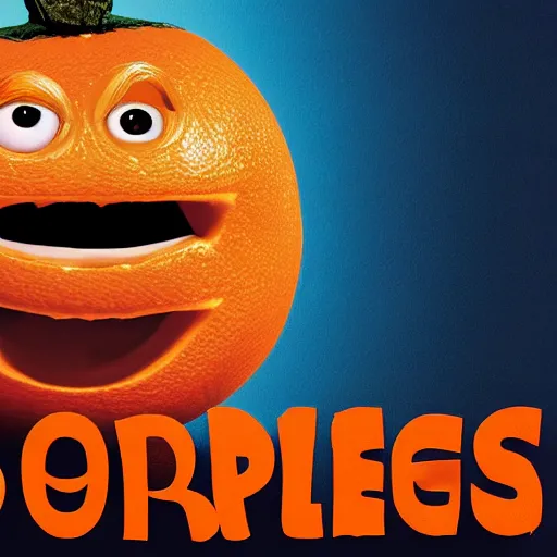 Prompt: the cover of the annoying orange edition of the bible