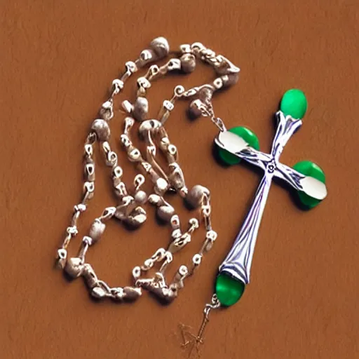 Prompt: “rosary emoji hyper realistic”