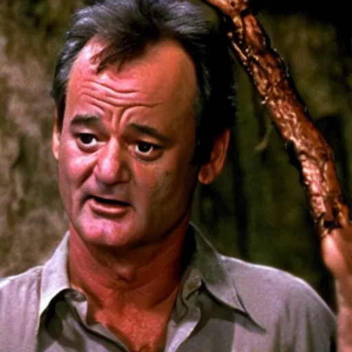 Image similar to bill murray in evil dead