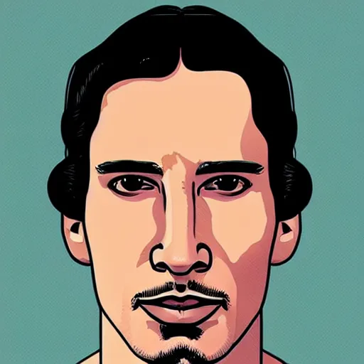 Image similar to “ adam driver retro minimalist portrait by jean giraud, moebius starwatcher comic, sharp, smooth face, 8 k ”