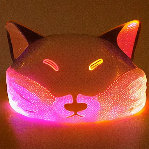 Image similar to glowing led cat