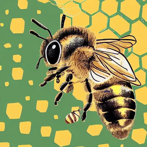 Image similar to beyonce as a honey bee