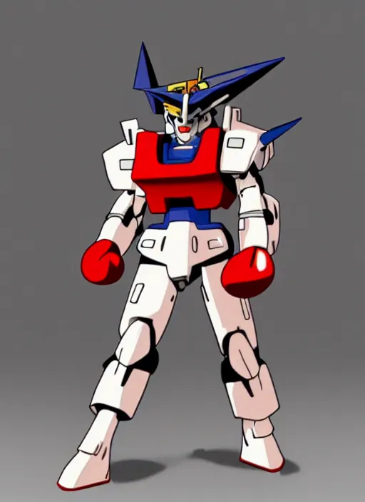 Image similar to obama boxing gundam