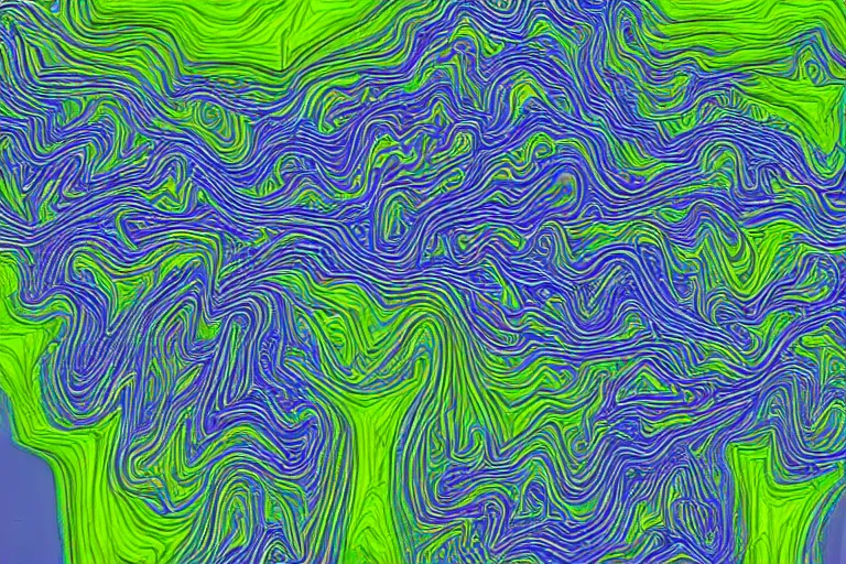 Prompt: reaction diffusion landscape