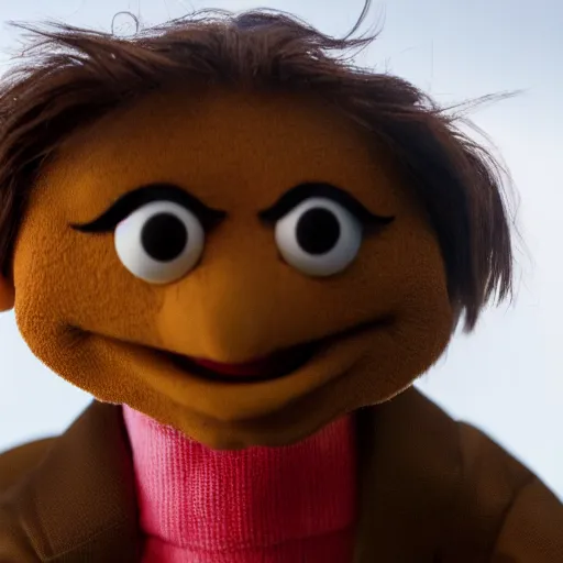 Prompt: Tom Cruise depicted as a muppet, close up shot, photography, award winning, 8k