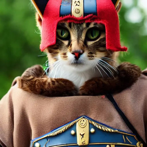 Prompt: photo of a cat as a roman centurion, perfect eyes, highly detailed, canon eos dslr