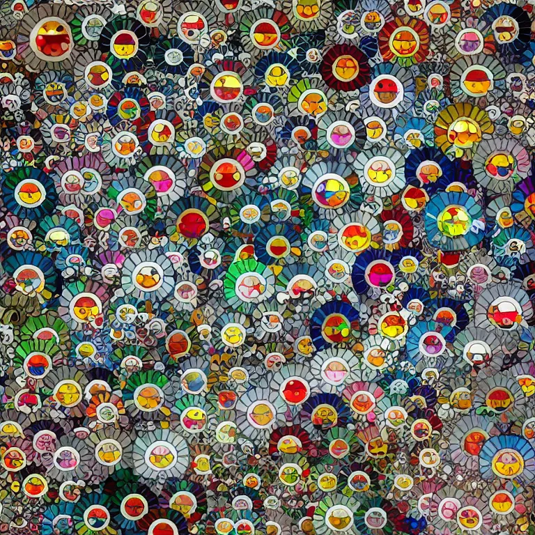 ArtStation - 3D TAKASHI MURAKAMI FLOWER