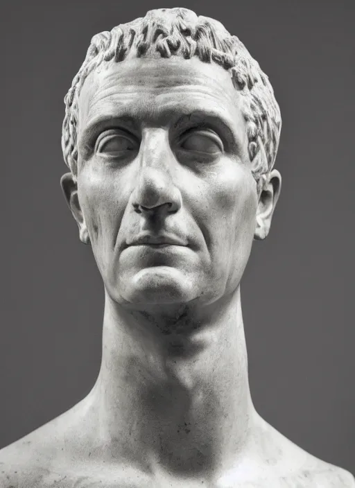 Image similar to a full portrait photo of julius caesar, f / 2 2, 3 5 mm, 2 7 0 0 k, lighting, perfect faces, award winning photography.