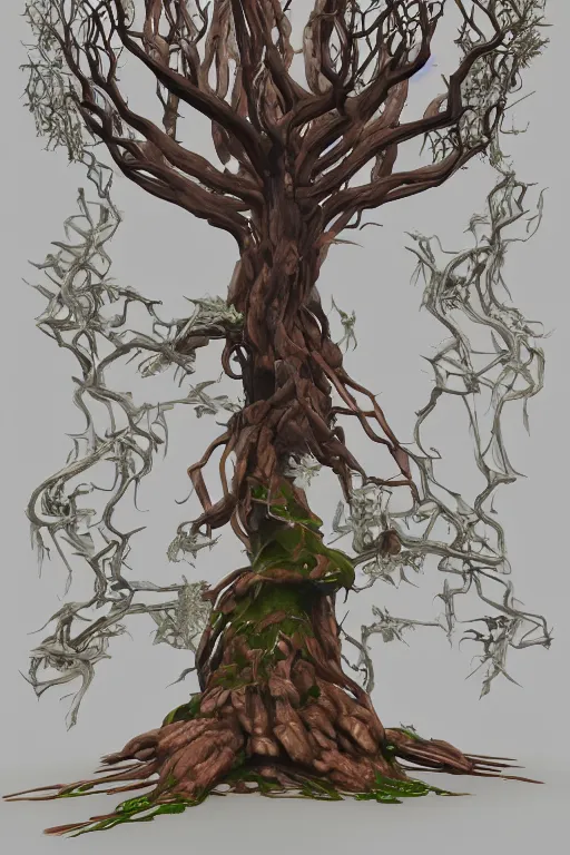 Image similar to Yggdrasil the tree of life, trending on artstation, stylized, unreal engine, stylized, andgular, symmetrical