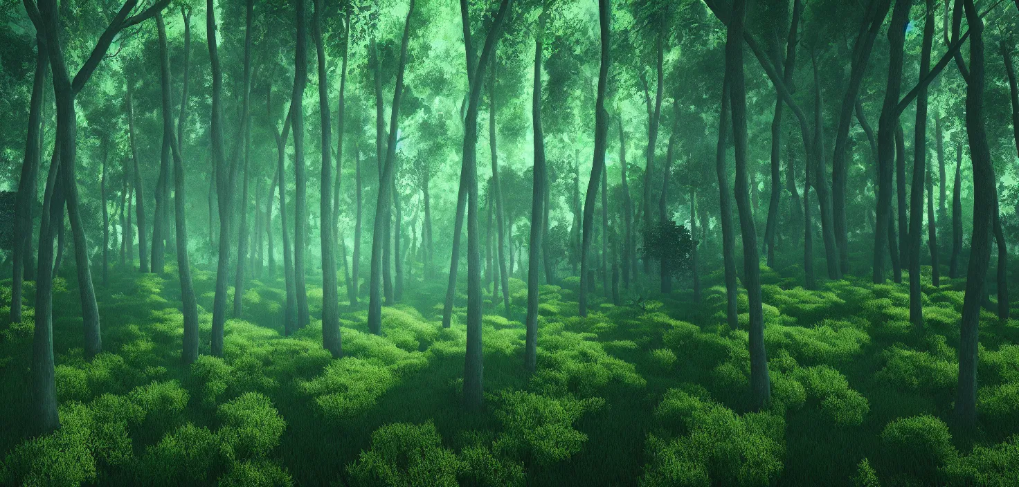 Prompt: forest, 8 k, incredible, vector art, octane render, cinematic, fabulous, hyper detailed, random view