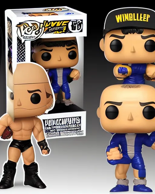 Image similar to Wrestler Funko Pop. Photographic, photography