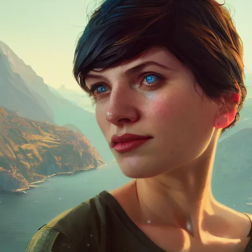 Prompt: highly detailed portrait 💃 in gta v, stephen bliss, unreal engine, fantasy art by greg rutkowski, loish, rhads, ferdinand knab, makoto shinkai and lois van baarle, ilya kuvshinov, rossdraws, tom bagshaw, global illumination, radiant light, detailed and intricate environment