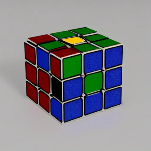 Image similar to deus ex machina solving rubik cube