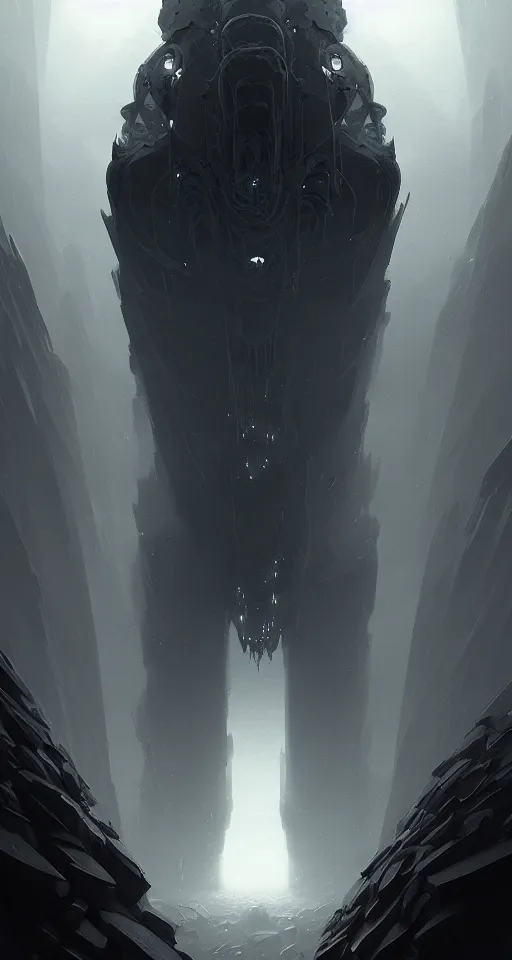 Prompt: professional concept art of a symmetrical! abstract fractal ominous floating robotic terrifying giant thing in a dark room by artgerm and greg rutkowski ( thin white border ). an intricate, elegant, highly detailed digital painting, concept art, smooth, sharp centred focus, illustration, in the style of cam sykes, wayne barlowe, igor kieryluk.