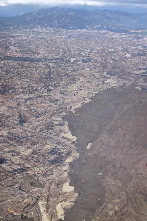 Image similar to photograph of giant crack!!!!!!!!! in! the! clouds!!!!!!!!!!!!!!!!!! above southern california city