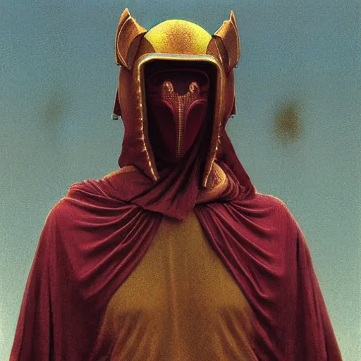 Image similar to portrait of masked dune dynasty on the snow art deco streets of the undying empire city of ya - sattra during the festival of masks in the night, award - winning realistic sci - fi concept art by beksinski, bruegel, greg rutkowski, alphonse mucha, and yoshitaka amano