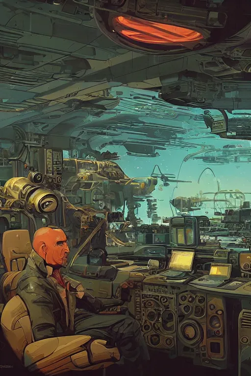 Image similar to hardmesh retro futurist post - apocalyptic steampunk fallout starship control room, hyper realistic, art gta 5 cover, official fanart behance hd artstation by jesper ejsing, by rhads, makoto shinkai and lois van baarle, ilya kuvshinov, ossdraws, feng zhu and loish and laurie greasley, victo ngai