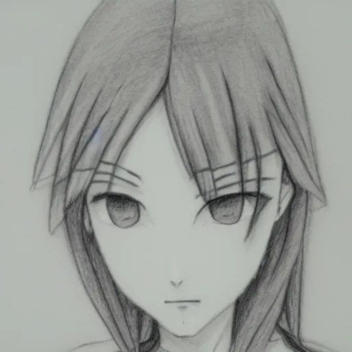 Image similar to a lonely girl by takehiko inoue. pencil sketch.