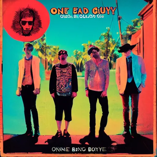 Image similar to album cover of a band named : one boring guy