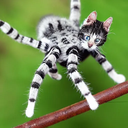 Image similar to a spidercat.