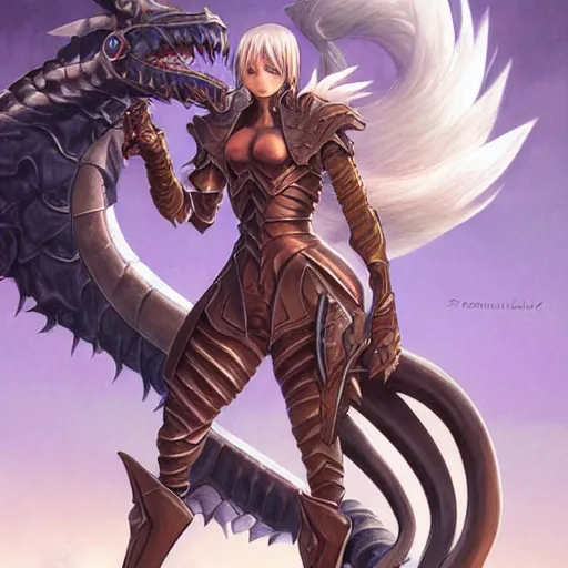 Image similar to Final Fantasy dragoon by Magali Villeneuve