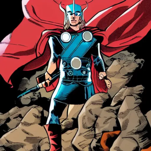 Image similar to Thor in the style of Mark Waid