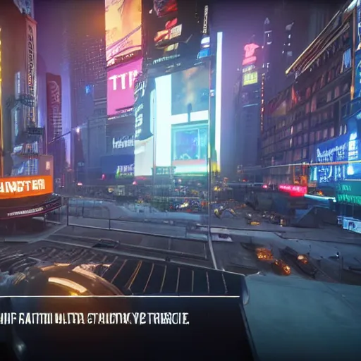 Image similar to still image of times square in the tower of destiny 2, unreal engine 5, screenshot