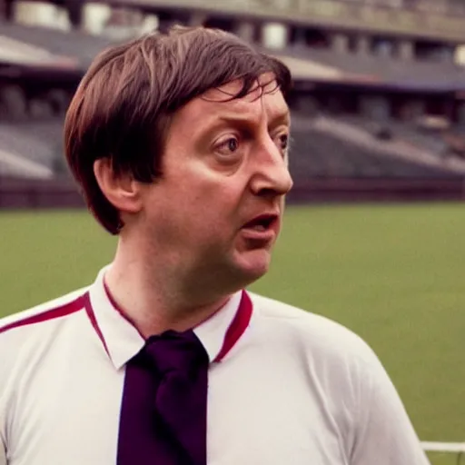 Image similar to Sweaty David Mitchell as Mark Corrigan in Fifa 22