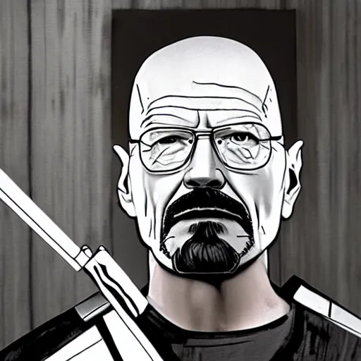 Image similar to Walter white as iron man