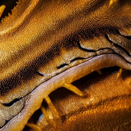 Prompt: macro photography of animal skin with parasites, national geographic photography, realistic, ultra detailed, never seen, as above so below, 4 k, high quality image