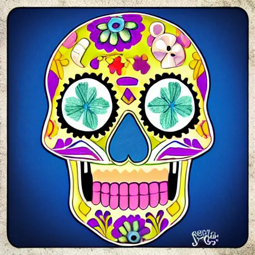 A Sugar Skull In The Style Of Pixar Stable Diffusion OpenArt