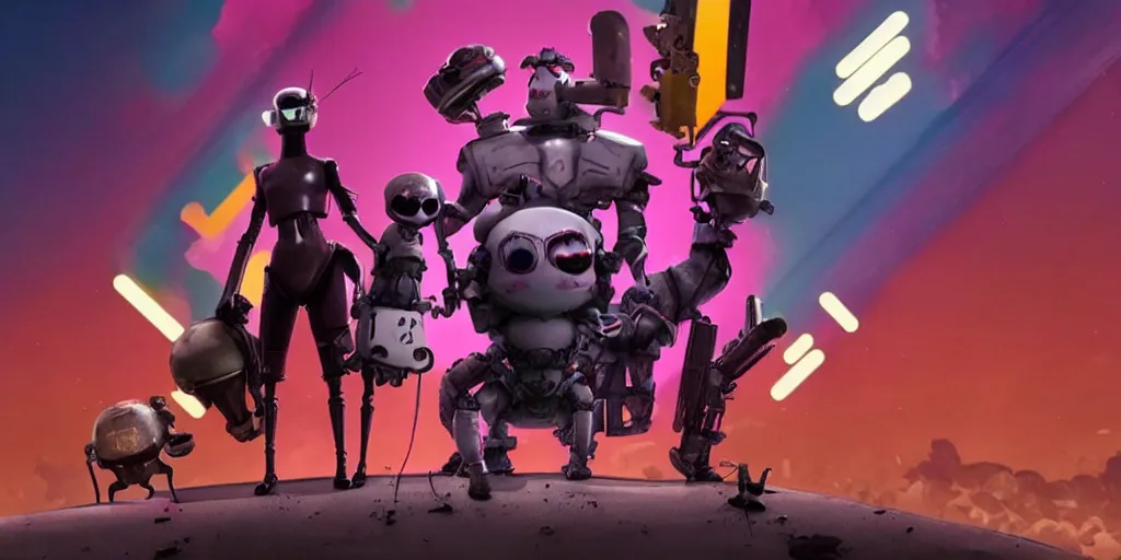 Prompt: netflix screenshot still of the season 5 of love, death and robots, highly detailed, official screenshot, official art