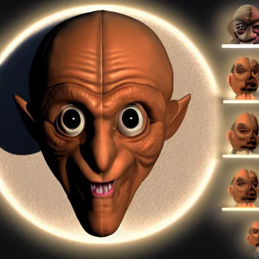 Image similar to an extremely detailed, very accurate 3d ani,mated image of quark the ferengi from star trek, in emoji form, rendered in unreal engine, high octane