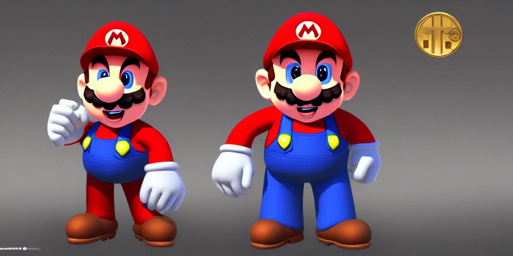 Image similar to super mario as terminator, unreal engine, detailed render, creepy, artstation