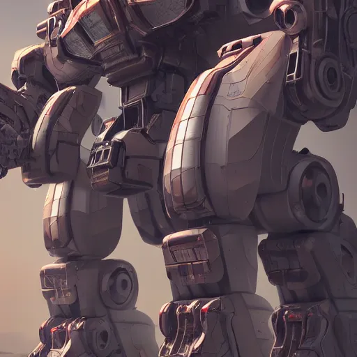 Image similar to a beautiful hyperrealistic ultradetailed 3D render of a gigantic mecha, by brian sum and stephen martiniere and Antonio Manzanedo, octane render, PBR, 3D, brilliantly colored, intricate, wide angle, volumetric lighting, polished, path tracing