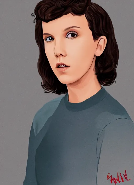 Image similar to Portrait of Millie Bobby Brown