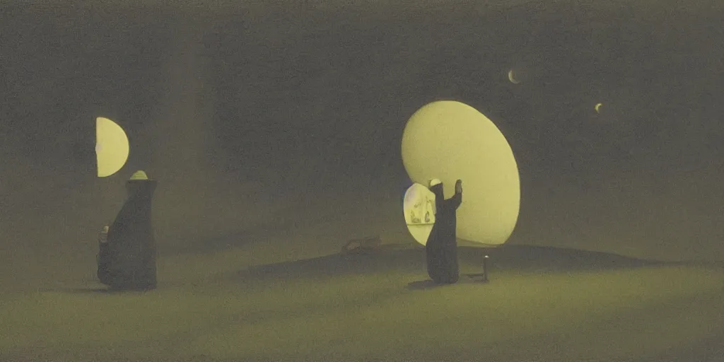 Image similar to strange aura in the style of Theodor Severin Kittelsen