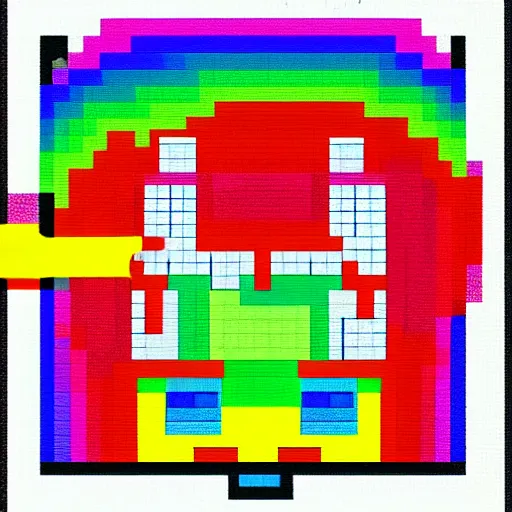 Image similar to nyan cat, 8 - bit, cartoon, square body, rainbow trail, in space, deviantart
