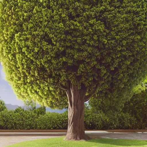 Prompt: [ emma watson ] as an avacado tree | tall tree | large garden | hyper realistic rendering | canon eos r 3, f / 1. 4, iso 2 0 0, 1 / 1 6 0 s, 8 k, raw, unedited, symmetrical balance, in - frame