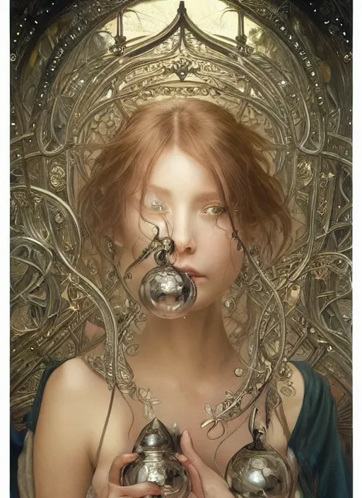 Image similar to portrait of a stunningly beautiful water drop, highly detailed, 3 5 mm photo, artstation, concept art, sharp focus, 2 8 mm macro photo, art by artgerm and greg rutkowski and alphonse mucha, incredibly beautiful and symmetrical, incredibly detailed, award winning art, royal