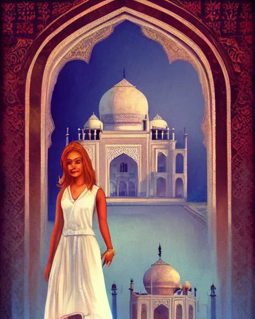 Image similar to tuesday weld visits the taj mahal by charlie bowater