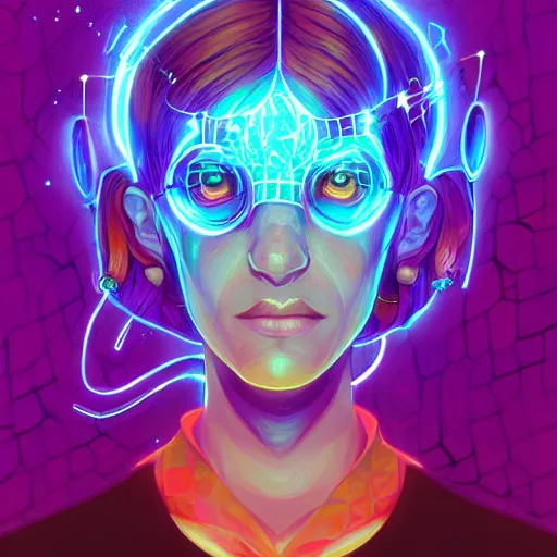 Image similar to skill magic geek inside matrix deepdream radiating a glowing aura stuff loot legends stylized digital illustration video game icon artstation lois van baarle, ilya kuvshinov, rossdraws,