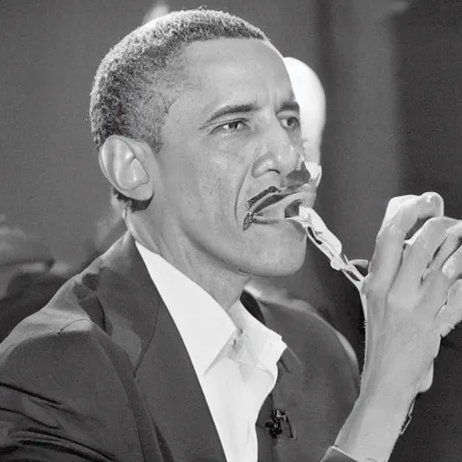 Image similar to Obama smoking weed