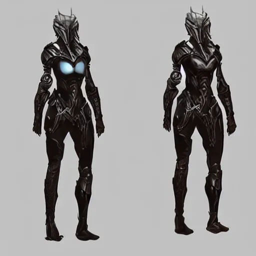 Prompt: infinity blade female armor concept art