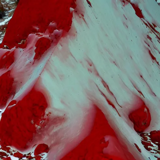 Image similar to giant red crystals