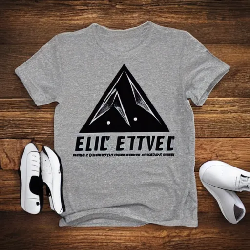 Prompt: a t - shirt design that says echo alternative and has a triangle. alternative rock style. music.